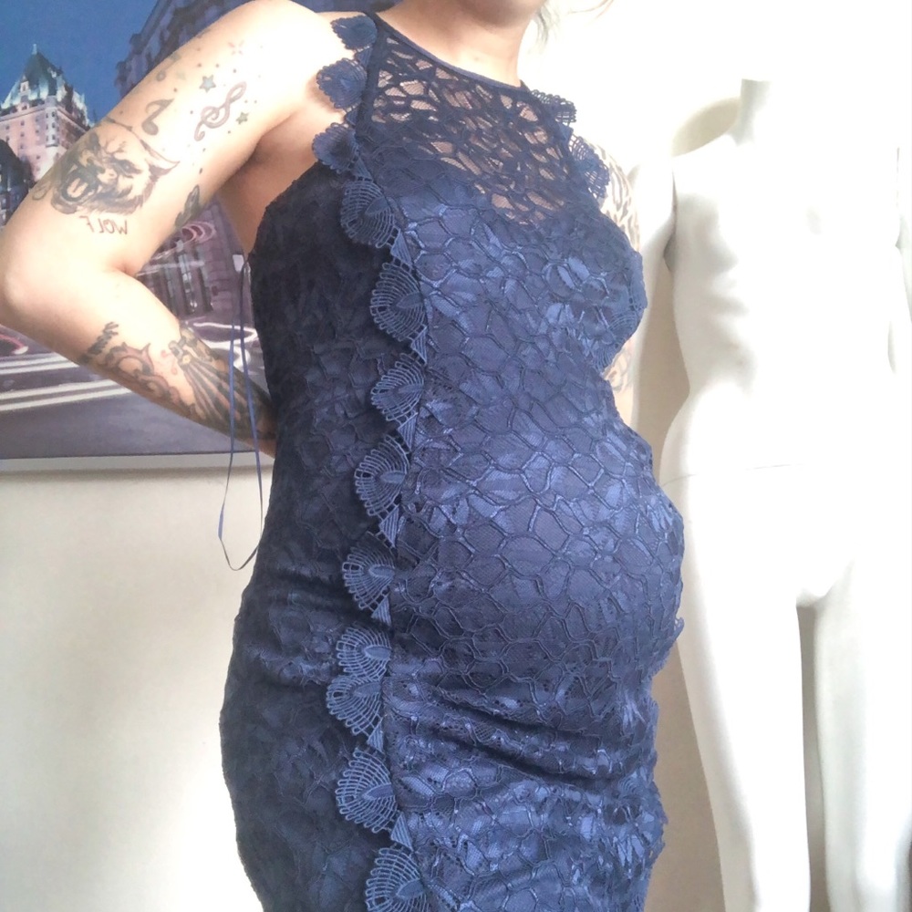 NWT MATERNITY DRESS ELEGANT EVENING DRESS COCKTAIL PARTY NEW! - Picture 5 of 16
